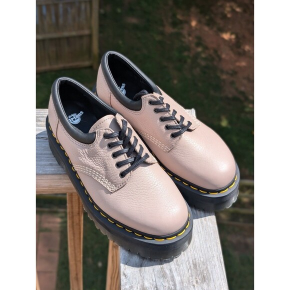 Doc Martens Pink Platform Lace Up Shoes Women's 8 NWOT Chunky Alt Punk Grunge - Picture 3 of 8